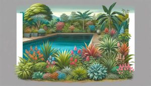 plantes autour de la terrasse de piscine : quelles espèces choisir